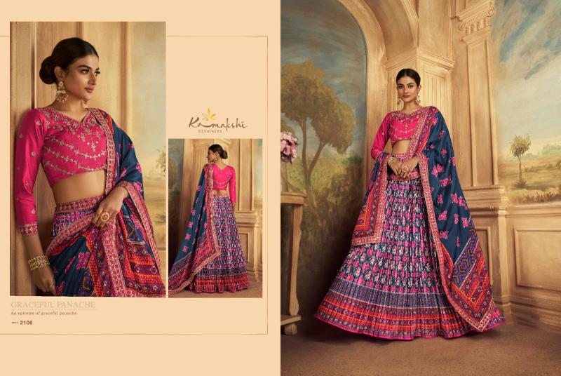 Kamakshi Satrangi Gajji Silk Designer Lehenga Choli Collection