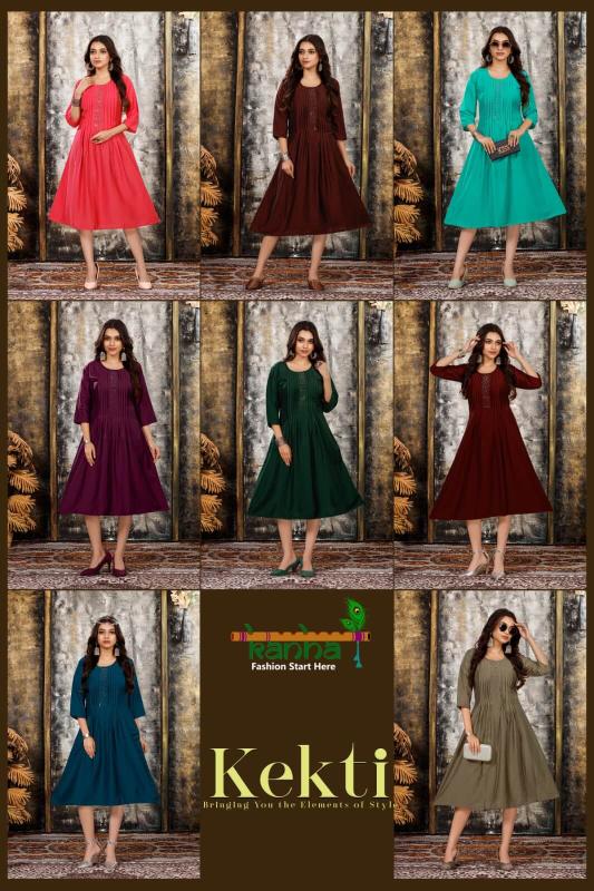 Kanha Kekti Fancy Long Kurti Collection