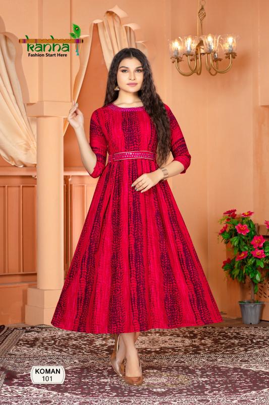 Kanha Koman Exclusive Designer Long Kurti Collection