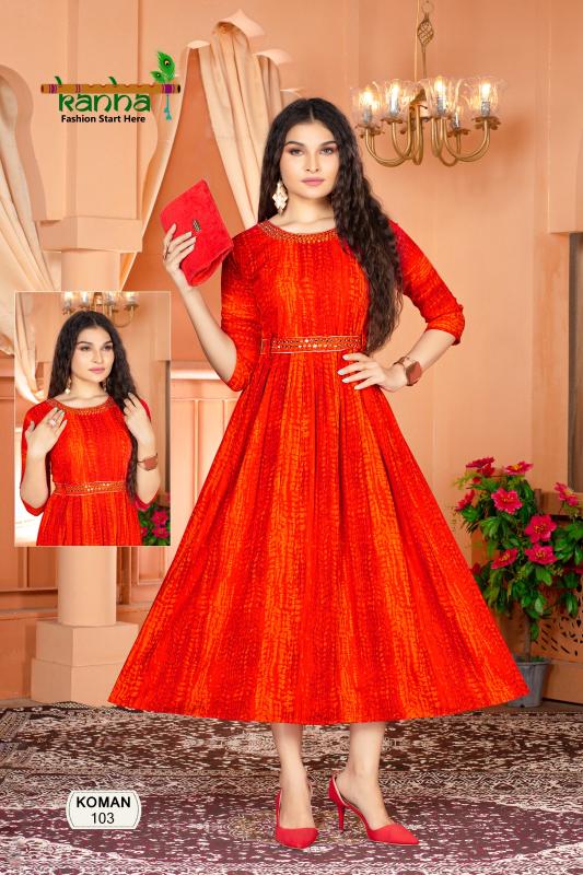 Kanha Koman Exclusive Designer Long Kurti Collection