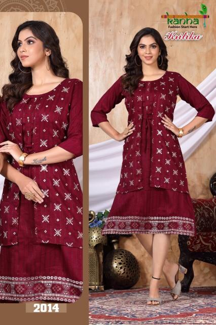 Kanha Kritika Designer Log Kurti Collection