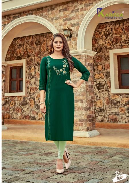 Karissa Aarzoo Ethnic Wear Rayon Long Kurti Collection