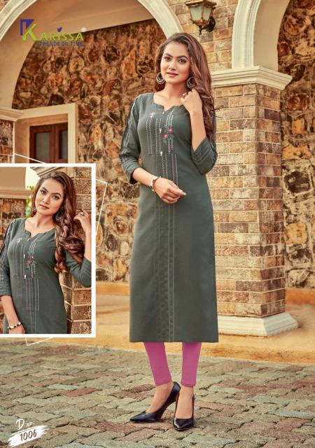 Karissa Aarzoo Ethnic Wear Rayon Long Kurti Collection