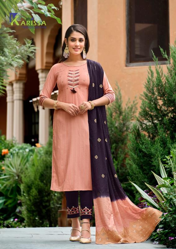 Karissa Anushka Premium Viscose Kurti Pant With Dupatta Collection