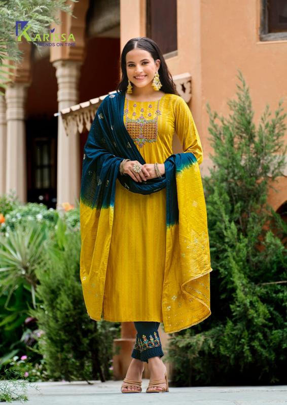 Karissa Anushka Premium Viscose Kurti Pant With Dupatta Collection