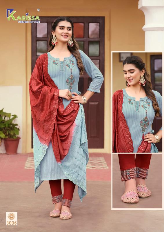 Karissa Opel Vol 3 Premium Wear Kurti Pant With Dupatta