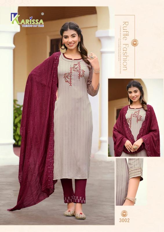 Karissa Opel Vol 3 Premium Wear Kurti Pant With Dupatta