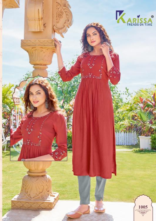 Karissa Vatika Fancy Designer Long Kurti Collection