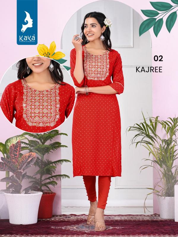 Kaya Kajree Rayon Printed Kurti Collection