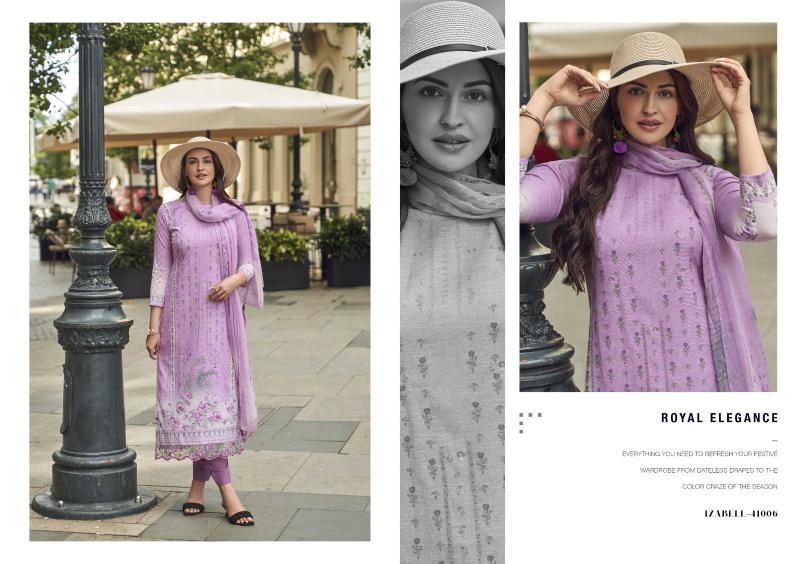 Kesar Izabell Linen Digital Printed Dress Material Collection