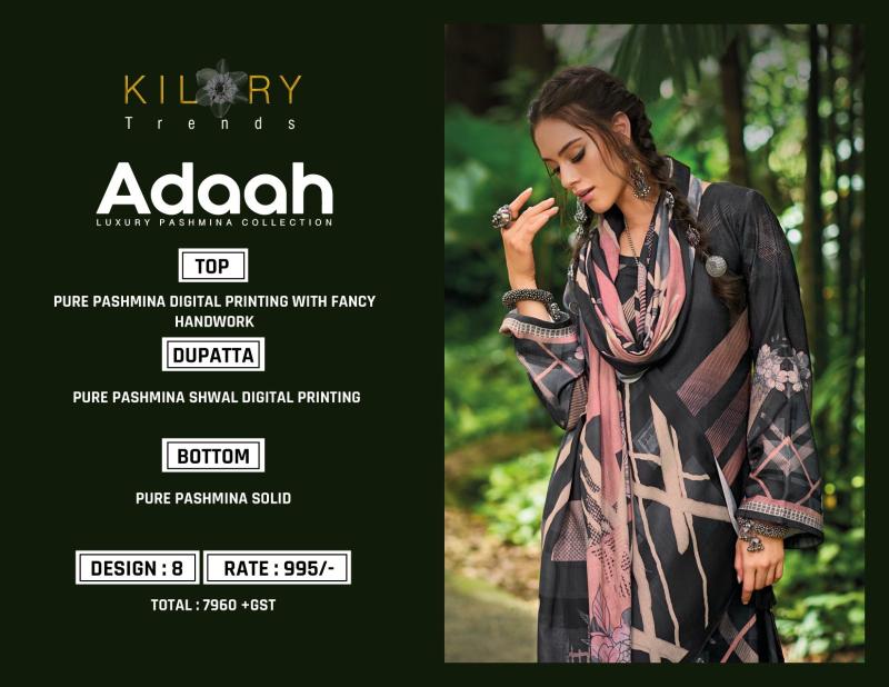 Kilory Deedar Viscose Pashmina With Digital Printed Dress Material