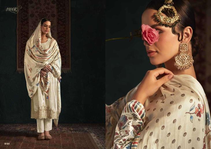 Kimora Heer Salam E Ishq Pure Velvet Digital Printed Suits