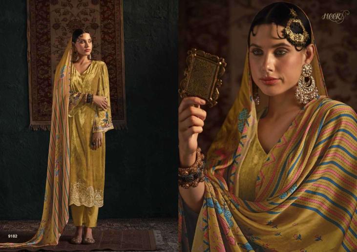 Kimora Heer Salam E Ishq Pure Velvet Digital Printed Suits