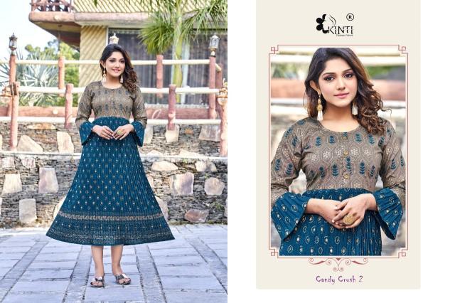 Kinti Candy Crush 2 Designer Long Kurti Collection