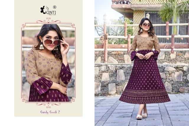 Kinti Candy Crush 2 Designer Long Kurti Collection