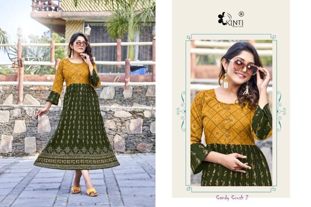 Kinti Candy Crush 2 Designer Long Kurti Collection