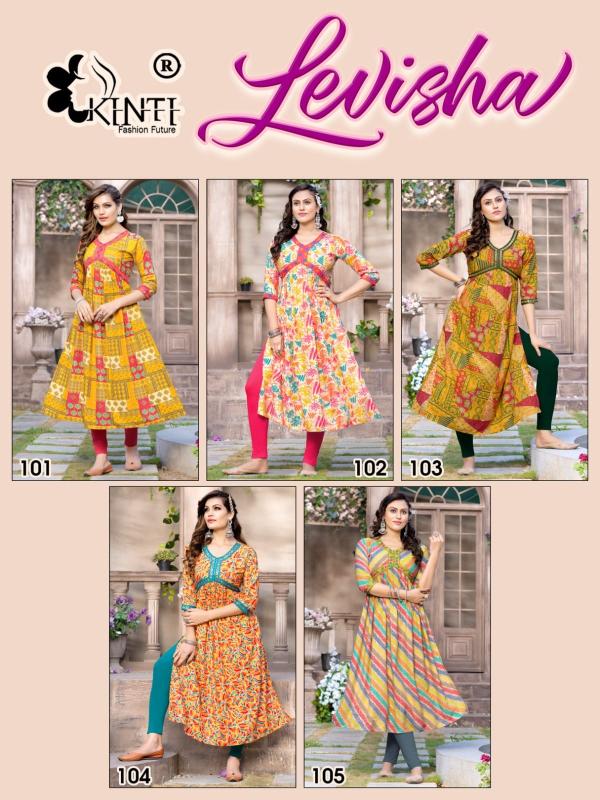 Kinti Levisha Aliya Cut Designer Long Kurti Collection