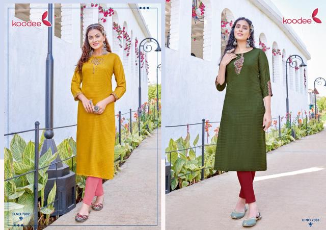 Koodee Raas 1 Festive Designer Long Kurti Collection