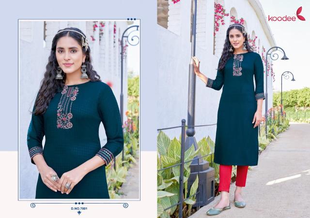 Koodee Raas 1 Festive Designer Long Kurti Collection