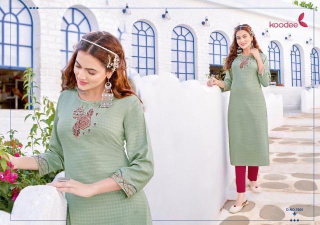 Koodee Raas 1 Festive Designer Long Kurti Collection