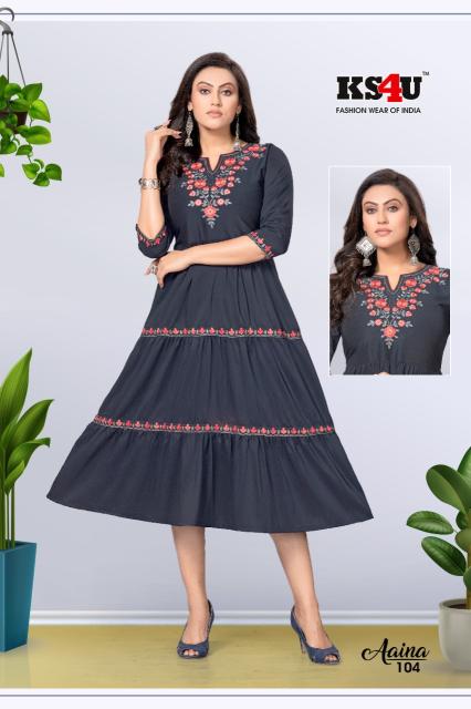 Ks4u Aaina Designer Fancy Long Kurti Collection