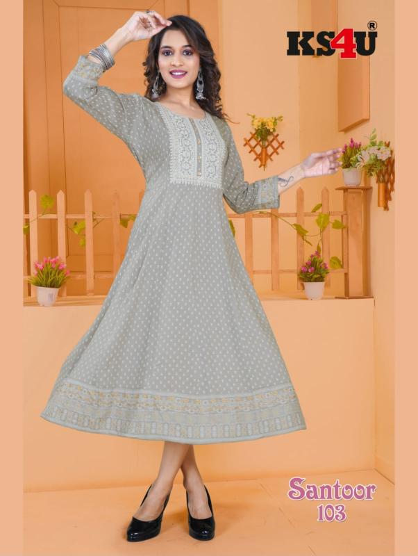 Ks4u Santoor Fancy Designer Long Kurti Collection