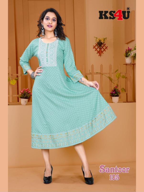 Ks4u Santoor Fancy Designer Long Kurti Collection