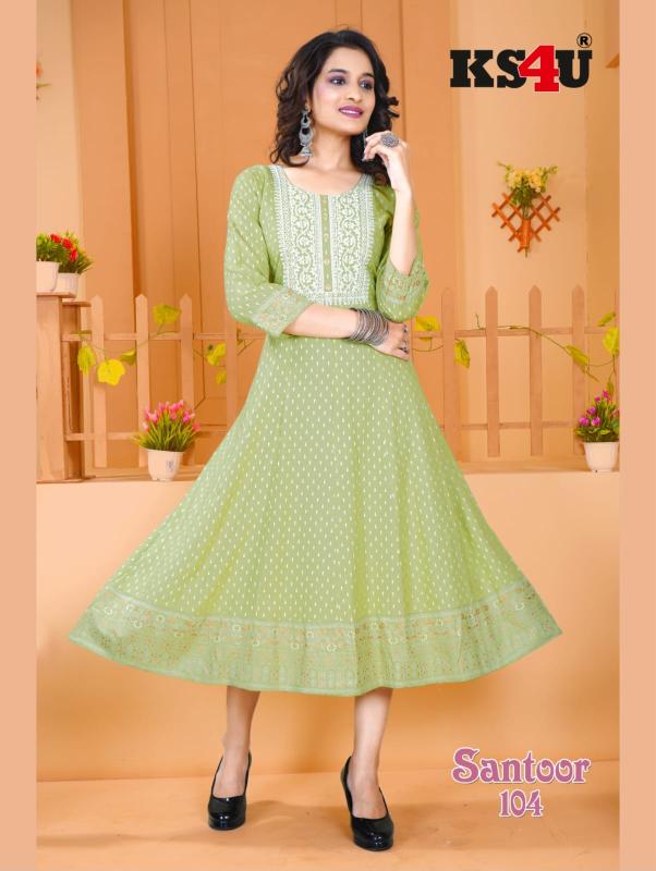 Ks4u Santoor Fancy Designer Long Kurti Collection