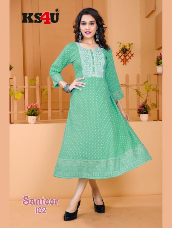 Ks4u Santoor Fancy Designer Long Kurti Collection