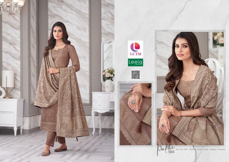 Lctm Leela Pakhi Jam Satin Dress Material Collection