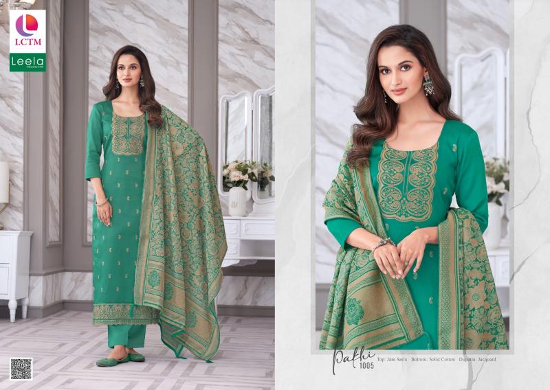 Lctm Leela Pakhi Jam Satin Dress Material Collection