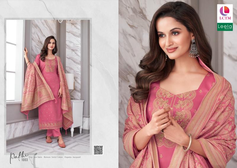 Lctm Leela Pakhi Jam Satin Dress Material Collection