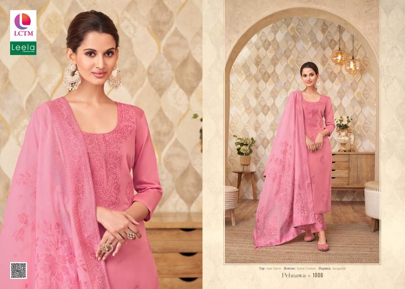 Lctm Leela Pehnawa Jam Satin Dress Material Collection