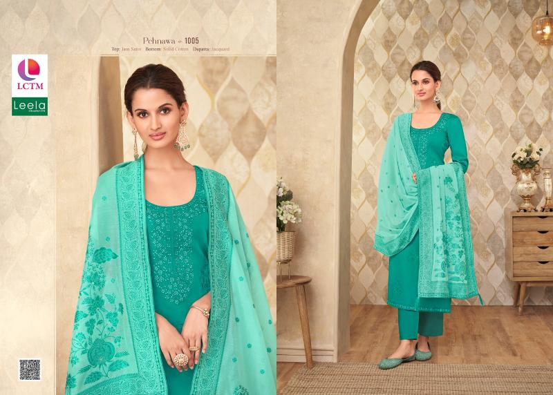 Lctm Leela Pehnawa Jam Satin Dress Material Collection