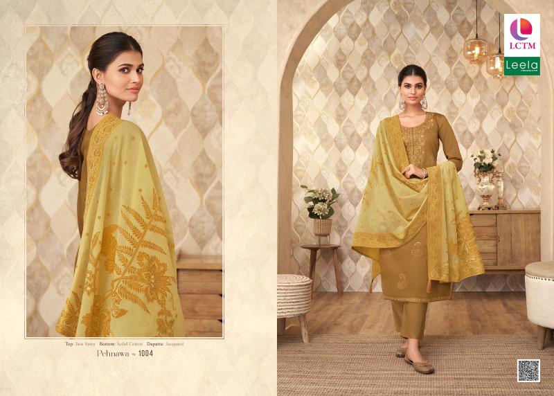 Lctm Leela Pehnawa Jam Satin Dress Material Collection