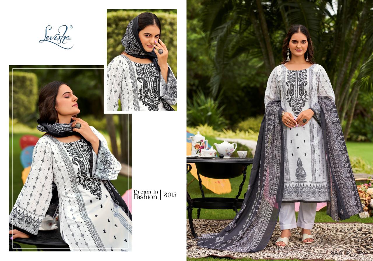 Levisha Naira Nx 8 Cotton Printed Dress Material Collection