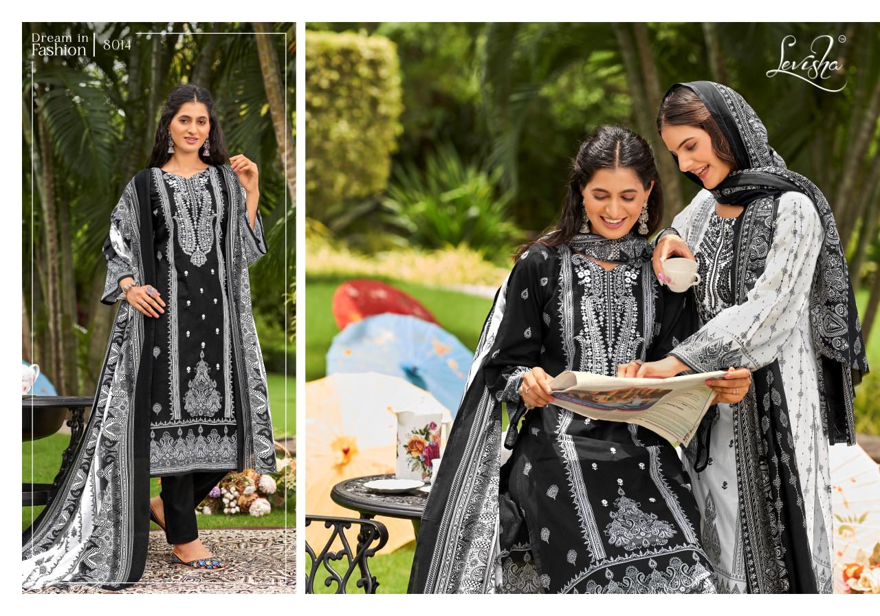 Levisha Naira Nx 8 Cotton Printed Dress Material Collection