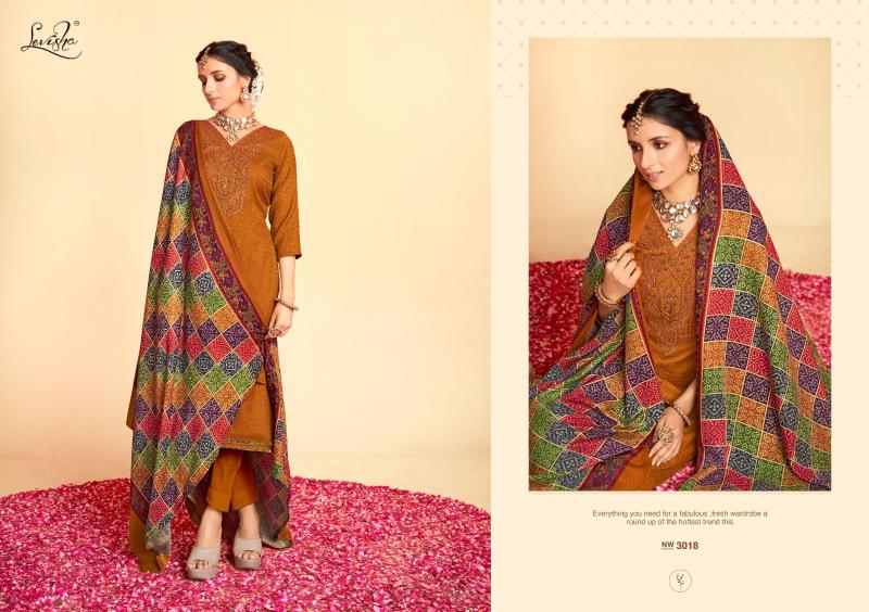 Levisha Nigar Pure Pashmina Pakistani Salwar Suits Collection