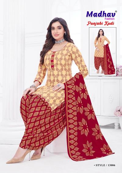 Madhav Punjabi Kudi Vol 13 Cotton Printed Dress Material