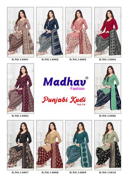 Madhav Punjabi Kudi Vol 14 Cotton Printed Dress Material