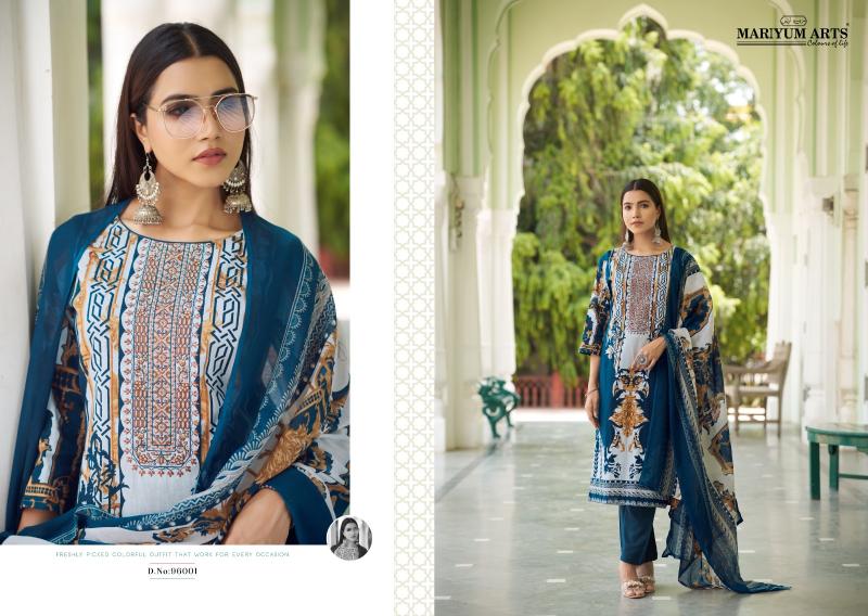 Mariyum Mahfoozhah Cotton Printed Dress Material Collection