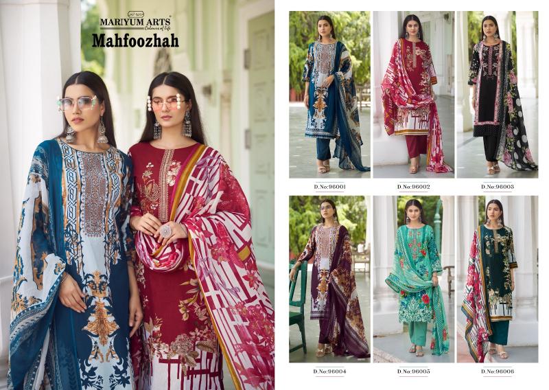 Mariyum Mahfoozhah Cotton Printed Dress Material Collection