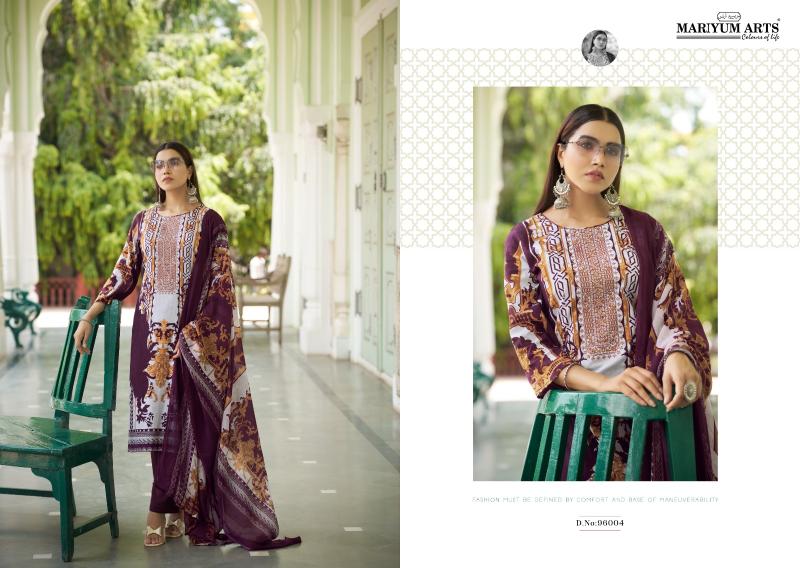 Mariyum Mahfoozhah Cotton Printed Dress Material Collection