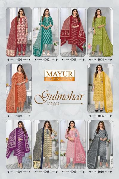 Mayur Gulmohar Vol 4 Cotton Printed Dress Material