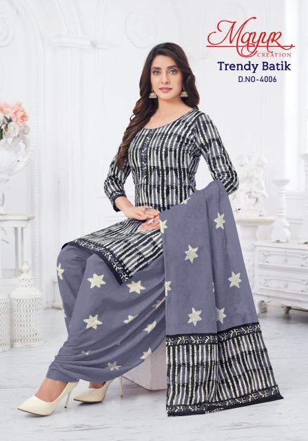 Mayur Trendy Batik Vol 4 Cotton Designer Dress Material