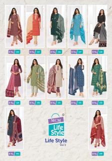 Mcm Life Style Vol 3 Ethnic Wear Cotton Dress Material Collection