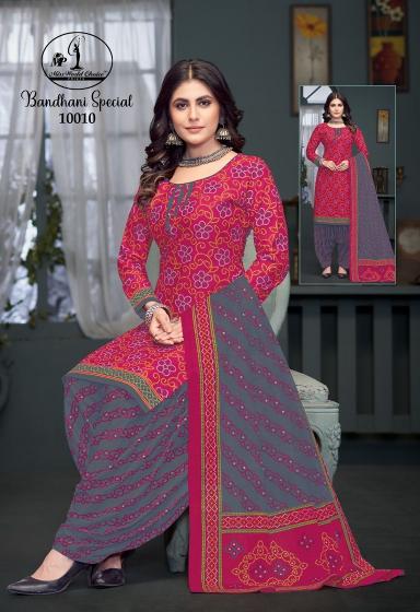 Miss World Bandhni Vol 10 Cotton Printed Dress Material