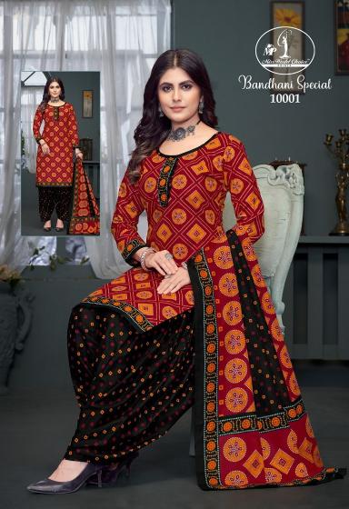 Miss World Bandhni Vol 10 Cotton Printed Dress Material