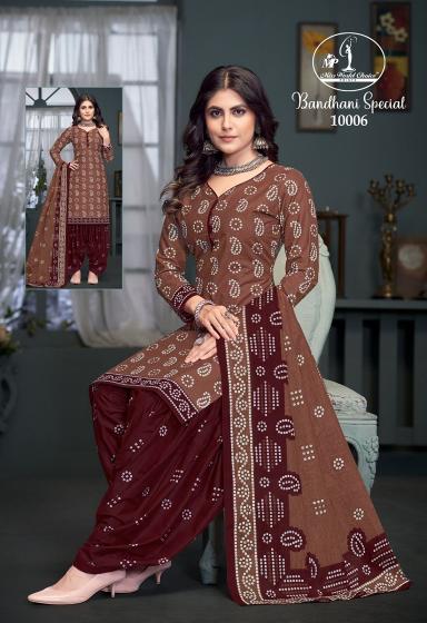 Miss World Bandhni Vol 10 Cotton Printed Dress Material