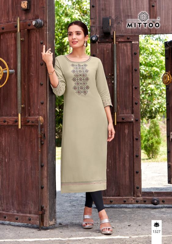 Mittoo Palak Vol 38 Rayon Embroidered Kurti Collection